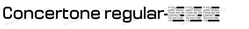 Concertone regular字体转换